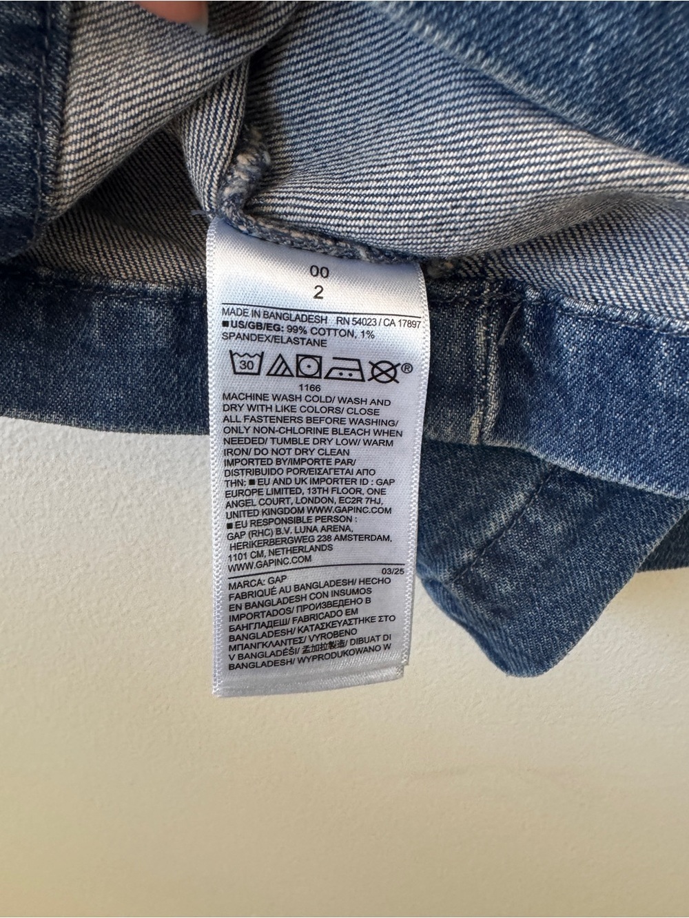 Gap × DÔEN Denim Sailor Mini Dress NEW - Picture 8 of 11